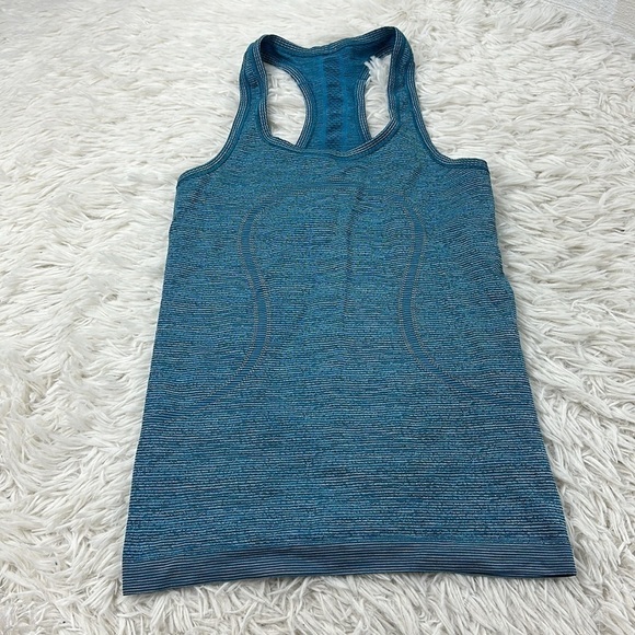 Lululemon Swiftly Tech Racerback Indian Ocean / Black - Picture 1 of 4